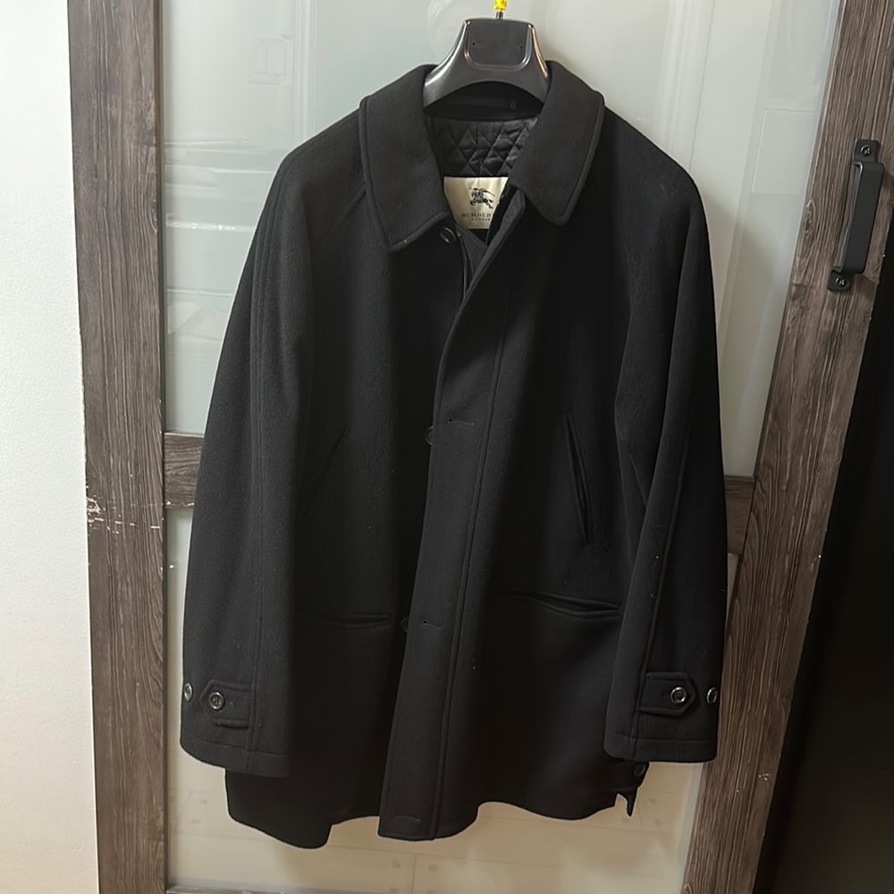 Burberry Tailored Wool & Cashmere Trench Coat SZ XXL - Picture 4 of 13